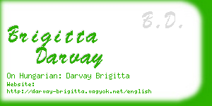 brigitta darvay business card